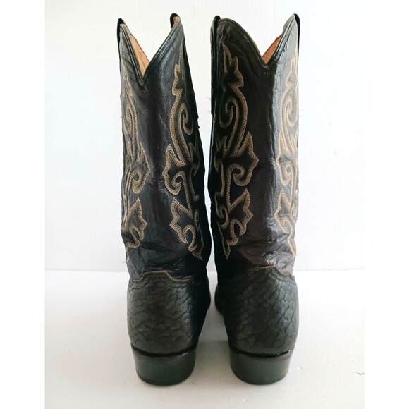 Rudel Bull Neck Dk Brown Leather Western Boot Handcrafted Mexico 10E Rugged main image 6